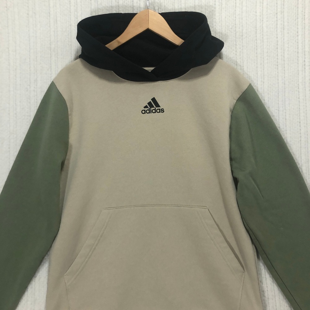 Adidas Colorblock Hoodie Pullover Sweatshirt Athleisure Kids XL